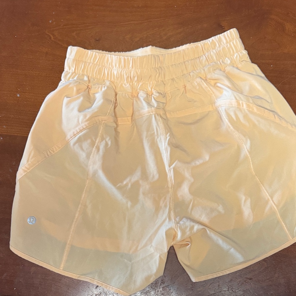 Lululemon Peach Track That Shorts